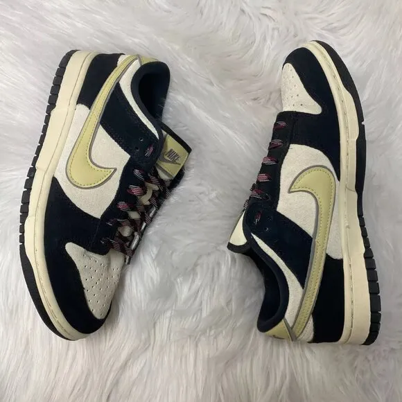Nike Dunk Low Lx Womens Casual Suede Shoes Black DV3054-001 VNDS Size 8.5
