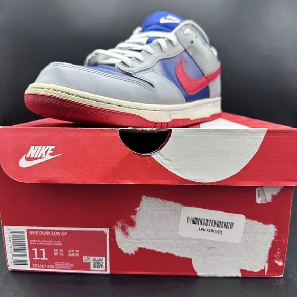 Nike Dunk Low Retro Samba 2020 Men's Size 11 Preowned With Box 100% Authentic