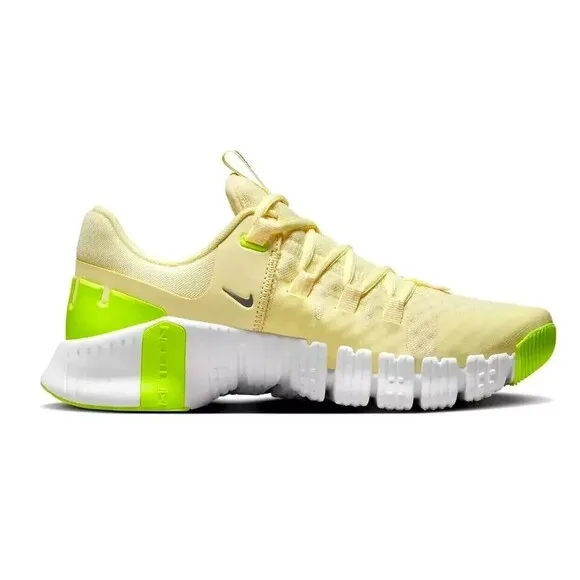 Nike Free Metcon 5 Women Shoes 9.5 Citron Tint/Cool Grey-Volt DV3950-800 NEW