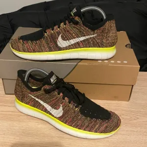 Nike Free Run Flyknit Men Running Shoes Multicolor - M 6 - W 7.5