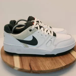NIKE FULL FORCE LOW CASUAL SNEAKERS MENS SIZE 10 WHITE / DARK GREEN