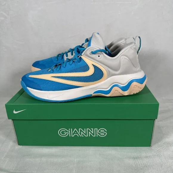 Nike Giannis Immortality 3 Men Shoes Size 12 DZ7533 002 Phantom Blue Lightning