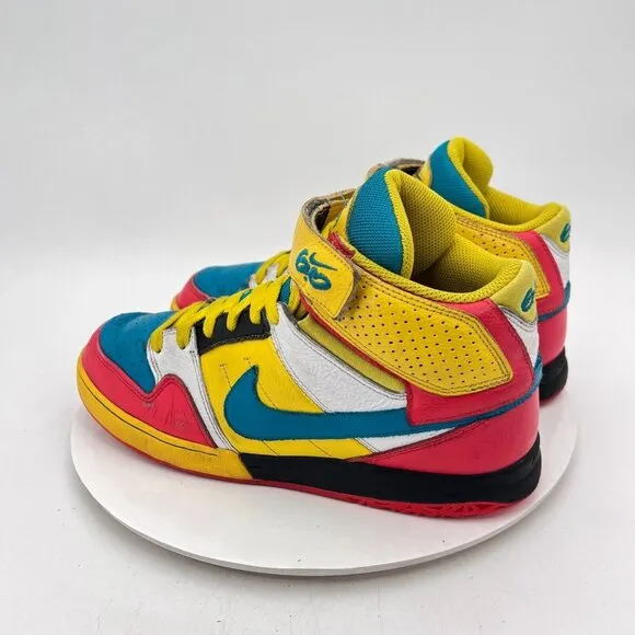 Nike iD Zoom Air Men Size 10 418441-991 Multi Color Blue Yellow Red Shoes