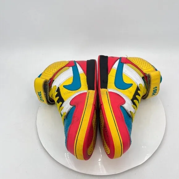 Nike iD Zoom Air Men Size 10 418441-991 Multi Color Blue Yellow Red Shoes