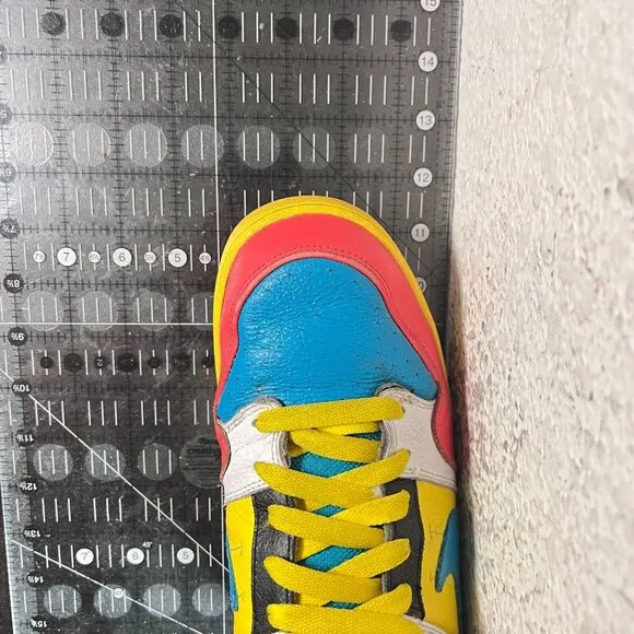 Nike iD Zoom Air Men Size 10 418441-991 Multi Color Blue Yellow Red Shoes