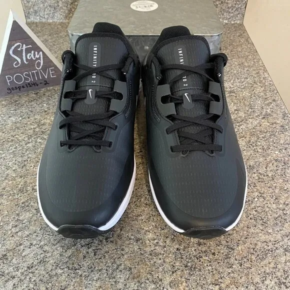 Nike Infinity Pro 2 Golf Shoes Black Dark Smoke‎ Grey (DJ5593-015) Mens Size 8.5