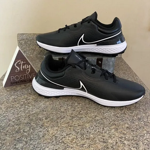 Nike Infinity Pro 2 Golf Shoes Black Dark Smoke‎ Grey (DJ5593-015) Mens Size 8.5