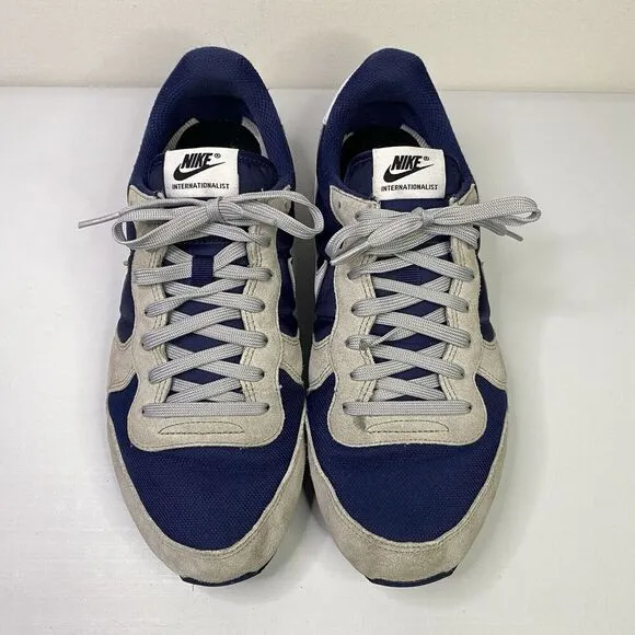 Nike Internationalist sneakers men size 9 shoe gray navy blue