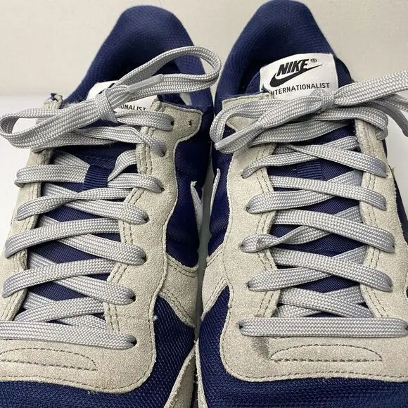 Nike Internationalist sneakers men size 9 shoe gray navy blue