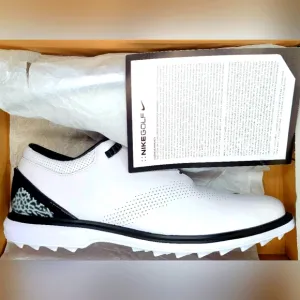 Nike Jordan Cement ADG 4 Golf Shoes White/White/Black Sz 11.5 Men NIB
