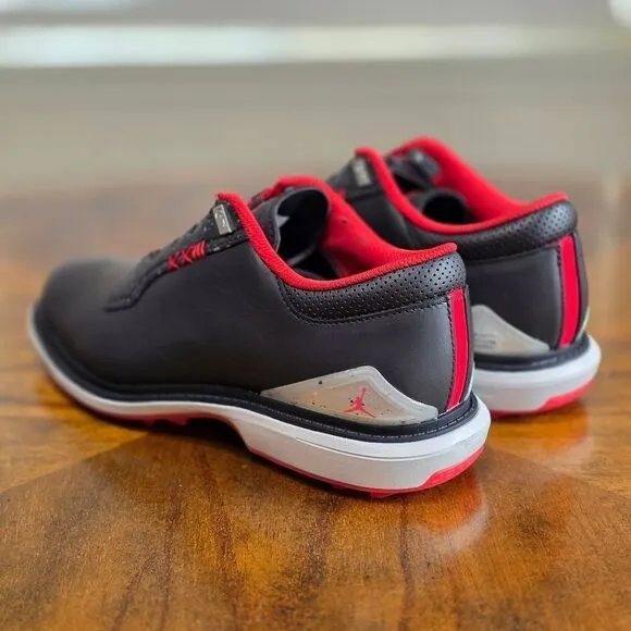 Nike Jordan ADG 5 Wide Low Bred Golf Shoes Women's 9.5 New Black Red FQ7874-001