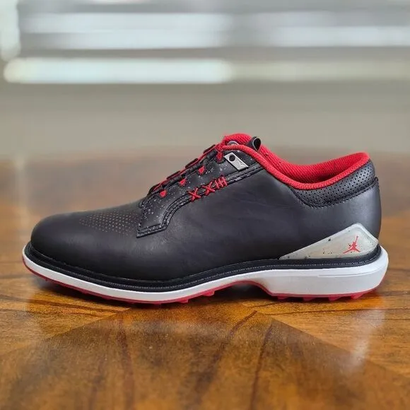 Nike Jordan ADG 5 Wide Low Bred Golf Shoes Women's 9.5 New Black Red FQ7874-001