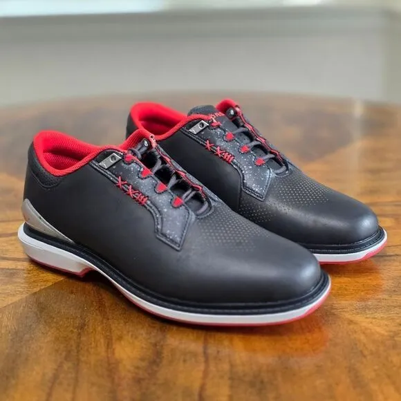 Nike Jordan ADG 5 Wide Low Bred Golf Shoes Women's 9.5 New Black Red FQ7874-001