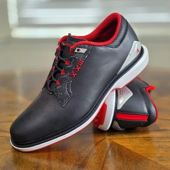 Nike Jordan ADG 5 Wide Low Bred Golf Shoes Women's 9.5 New Black Red FQ7874-001