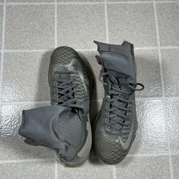 Nike KD 8 Elite Grey White Basketball Shoes 834185-001 Men Sz 10.5 Kevin Durant