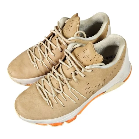 Nike KD 8 EXT Vachetta Tan Sail Orange Shoes Men Size 9.5 806393-200 Durant