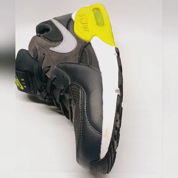 Nike Kids Air Max Black and Yellow Shoes