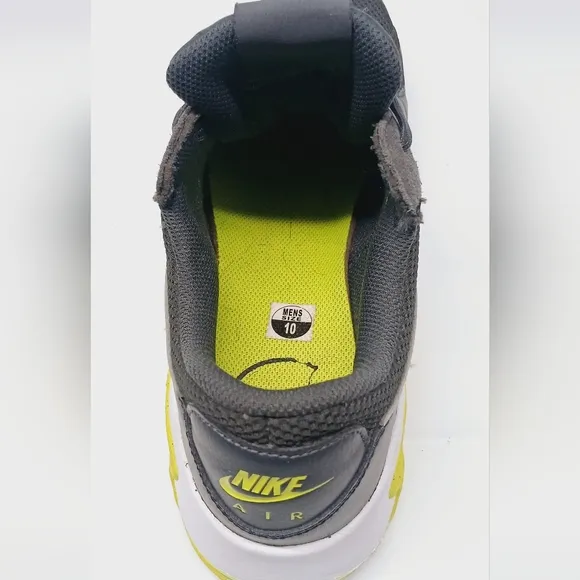 Nike Kids Air Max Black and Yellow Shoes