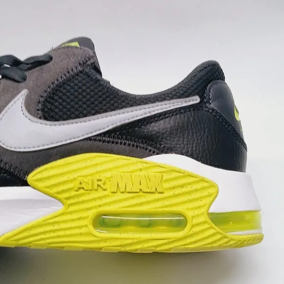 Nike Kids Air Max Black and Yellow Shoes