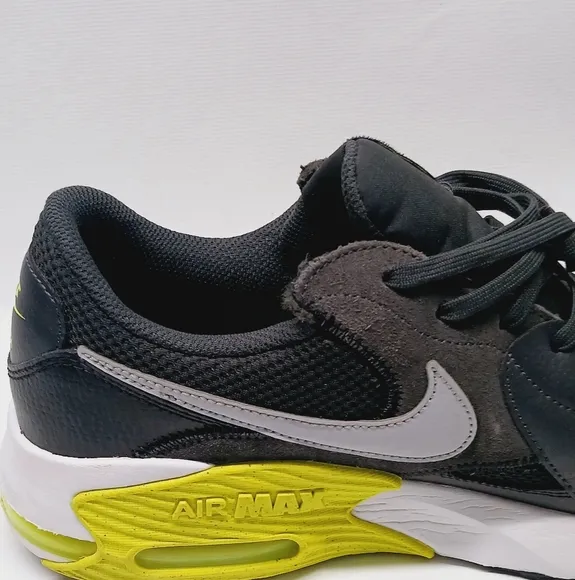 Nike Kids Air Max Black and Yellow Shoes