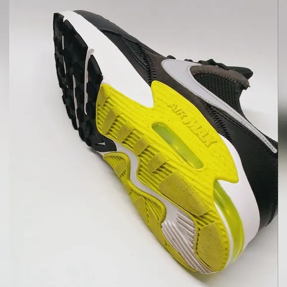Nike Kids Air Max Black and Yellow Shoes