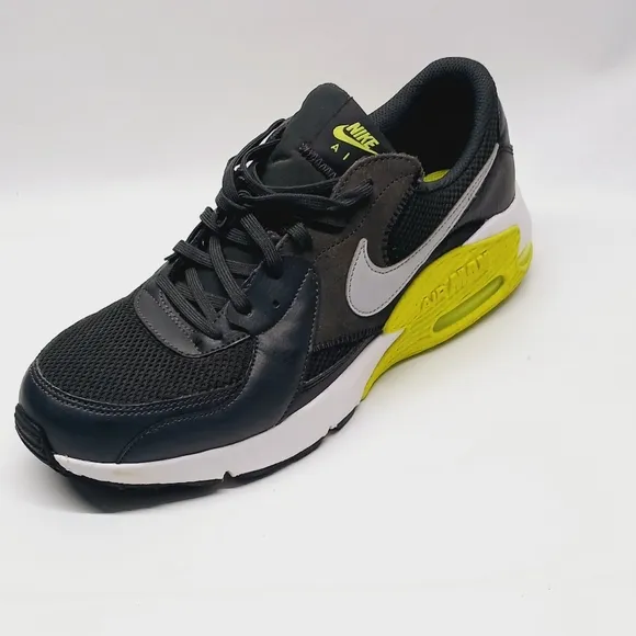 Nike Kids Air Max Black and Yellow Shoes
