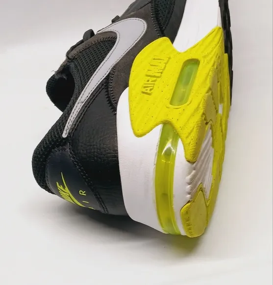 Nike Kids Air Max Black and Yellow Shoes