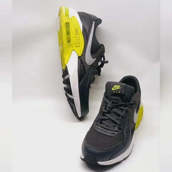 Nike Kids Air Max Black and Yellow Shoes
