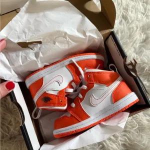 Nike Kids' Orange and White Sneakers