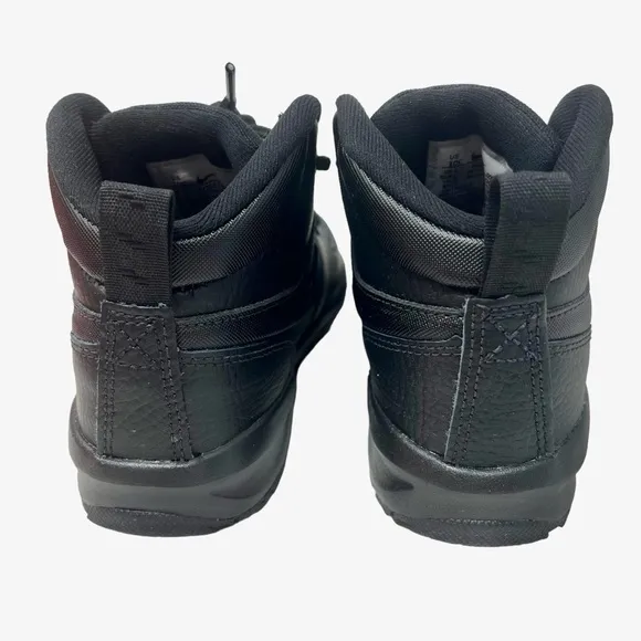 Nike kids toddler Size 10 Manoa Leather Hi Top Shoes sneakers Black New