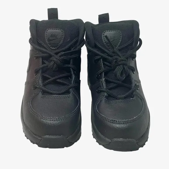 Nike kids toddler Size 10 Manoa Leather Hi Top Shoes sneakers Black New