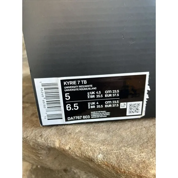 Nike Kyrie 7 TB University Red DA7767-603 Men Size 5 Basketball Shoes NEW
