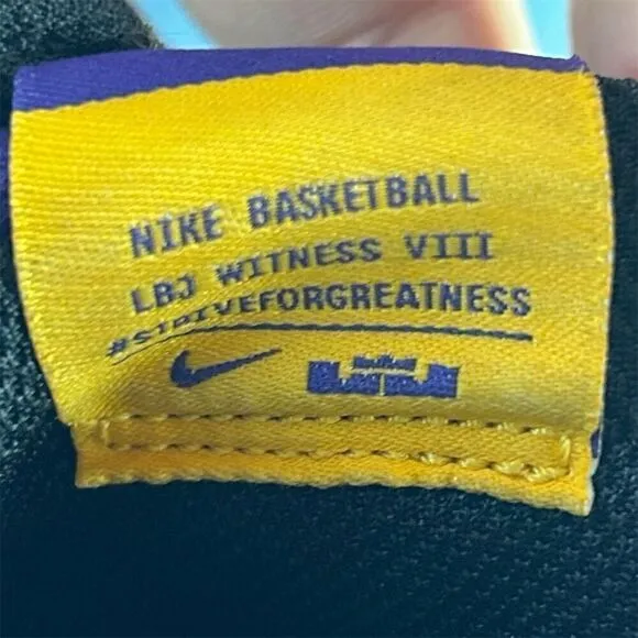 Nike LeBron Witness 8 'Lakers' Men's Basketball Shoes Size 8 Multicolor