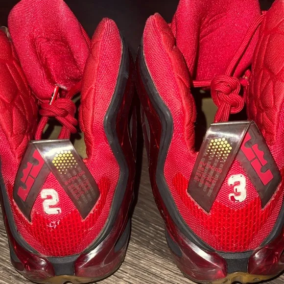 Nike Lebron XII Elite Red/Gold Basketball Shoes 724559-618 Men 12