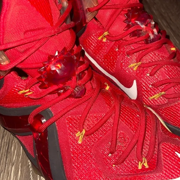 Nike Lebron XII Elite Red/Gold Basketball Shoes 724559-618 Men 12