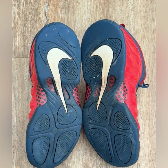 Nike Little Posite Pro GS 'USA' Sneaker Shoes Boy's Red/Blue CZ2520-600 SZ 7Y