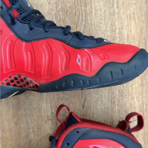 Nike Little Posite Pro GS 'USA' Sneaker Shoes Boy's Red/Blue CZ2520-600 SZ 7Y