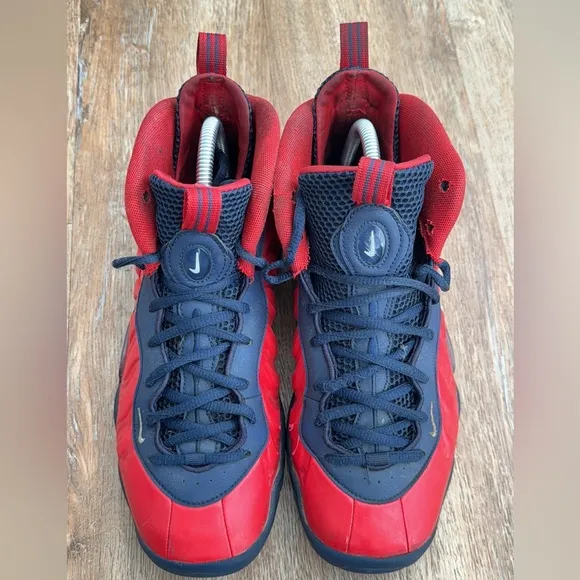 Nike Little Posite Pro GS 'USA' Sneaker Shoes Boy's Red/Blue CZ2520-600 SZ 7Y