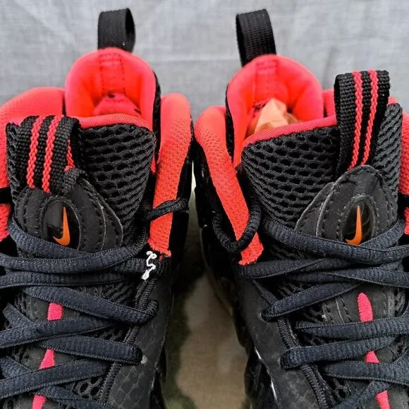 Nike Little Posite Pro GS Yeezy shoes sz 5Y women 7.5 black crimson 644792 001