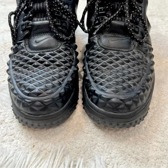 Nike Lunar Force 1 Duckboot Sneakers Black High Top Casual Shoes 8 Women