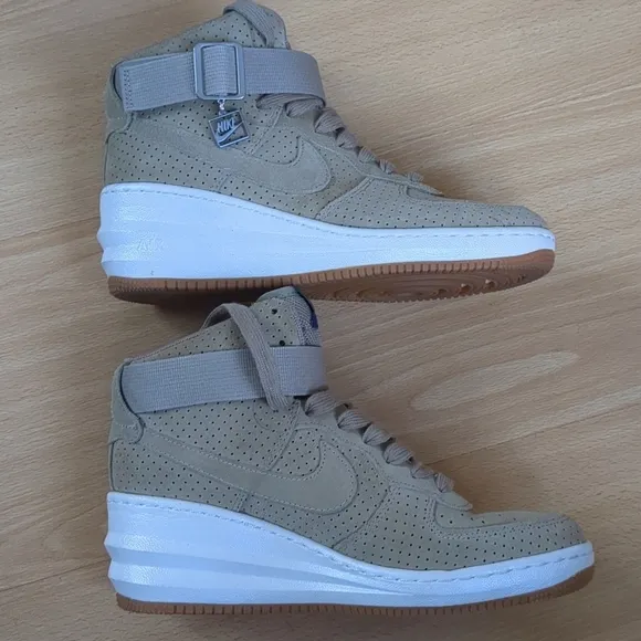 Nike Lunar Force 1 Sky Hi Suede Desert Camo Size 7