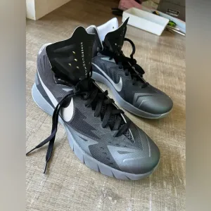 Nike Lunar Hyperquickness Basketball Shoes Men sz 12 Black 652777-004
