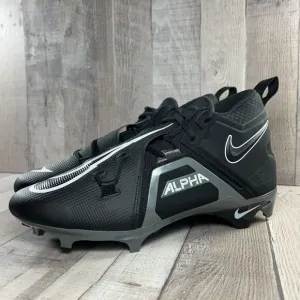 Nike Men's 11 Alpha Menace Pro 3 Football Cleats Black Iron Gray CT6649-010