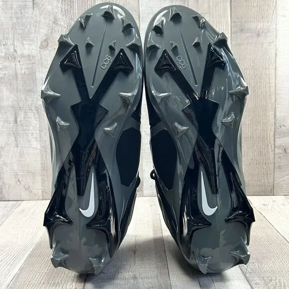 Nike Men's 11 Alpha Menace Pro 3 Football Cleats Black Iron Gray CT6649-010