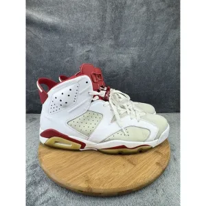 Nike Mens Air Jordan 6 Shoe Men Size 14 White Hare Basketball Sneaker No Insoles