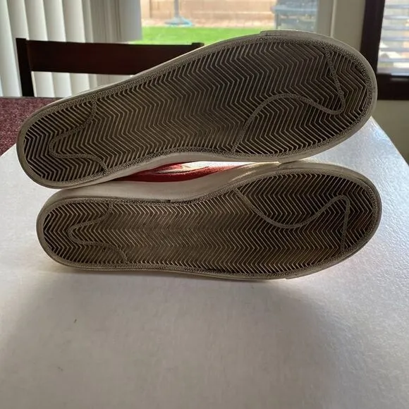 NIKE Men’s Blazer 77 Red/Silver Suede Leather Upper # CJ9693-600 Shoes Size 8.5
