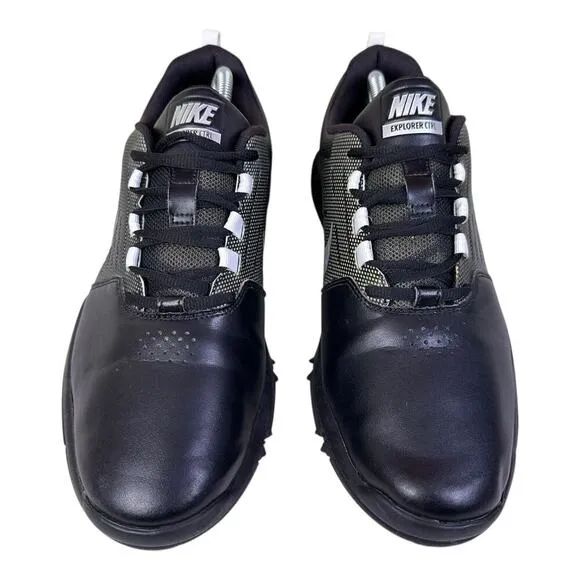 Nike Mens Size 11 W Golf Shoes CTRL Explorer Black Leather Spikeless 704694-001