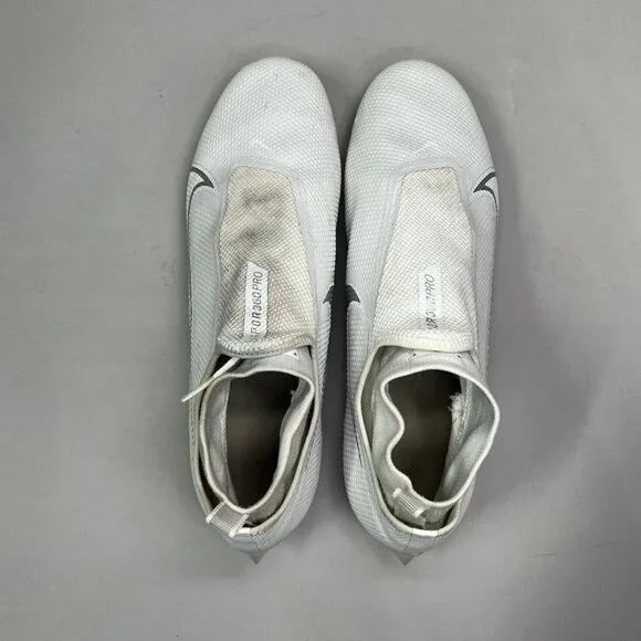 Nike Men's Size 13 White Vapor Edge Pro 360 Football Cleats