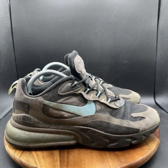 Nike Mens Size 9.5 Air Max 270 React CI3866-001 Black Casual Shoes Sneakers
