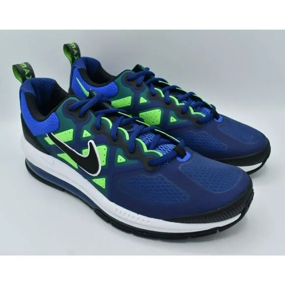 Nike Men Size 10.5 Air Max Genome Black Royal Blue Shoes Sneakers DC9410 400